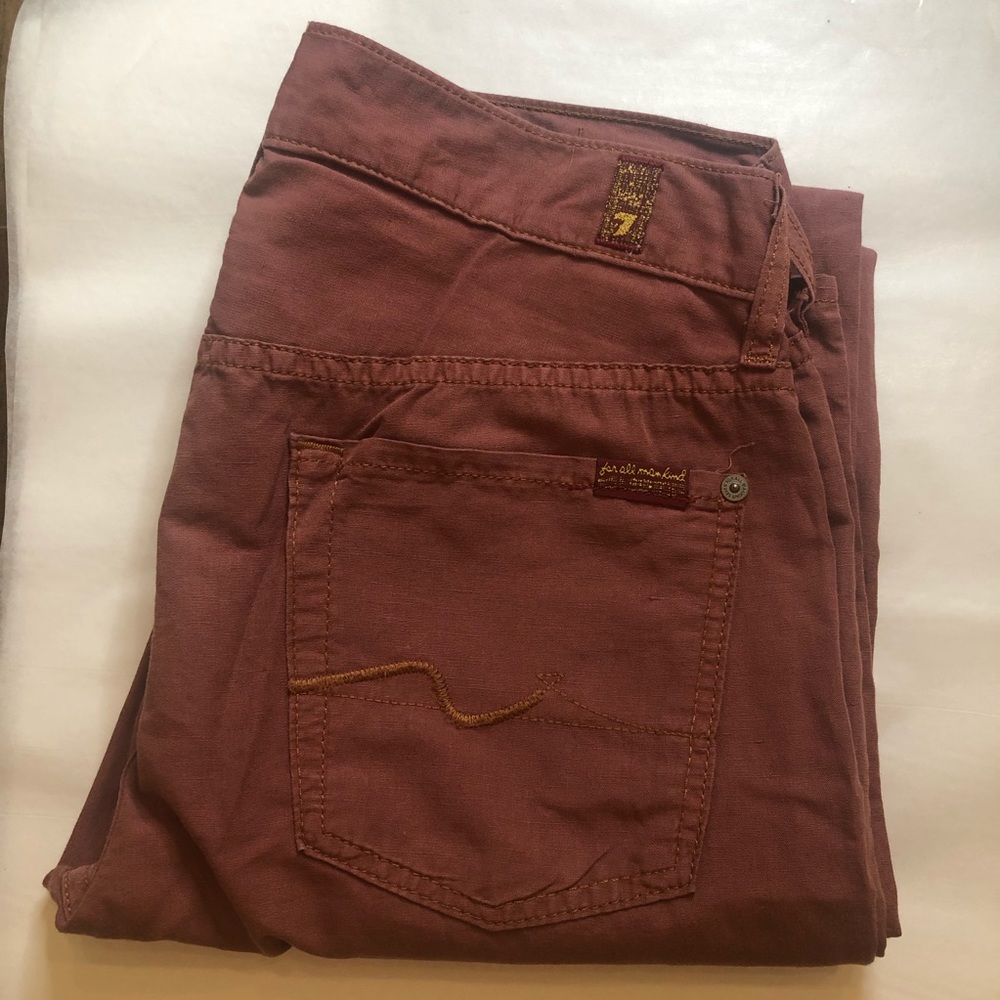 7 for all mankind Terra-cotta Pant (30)
